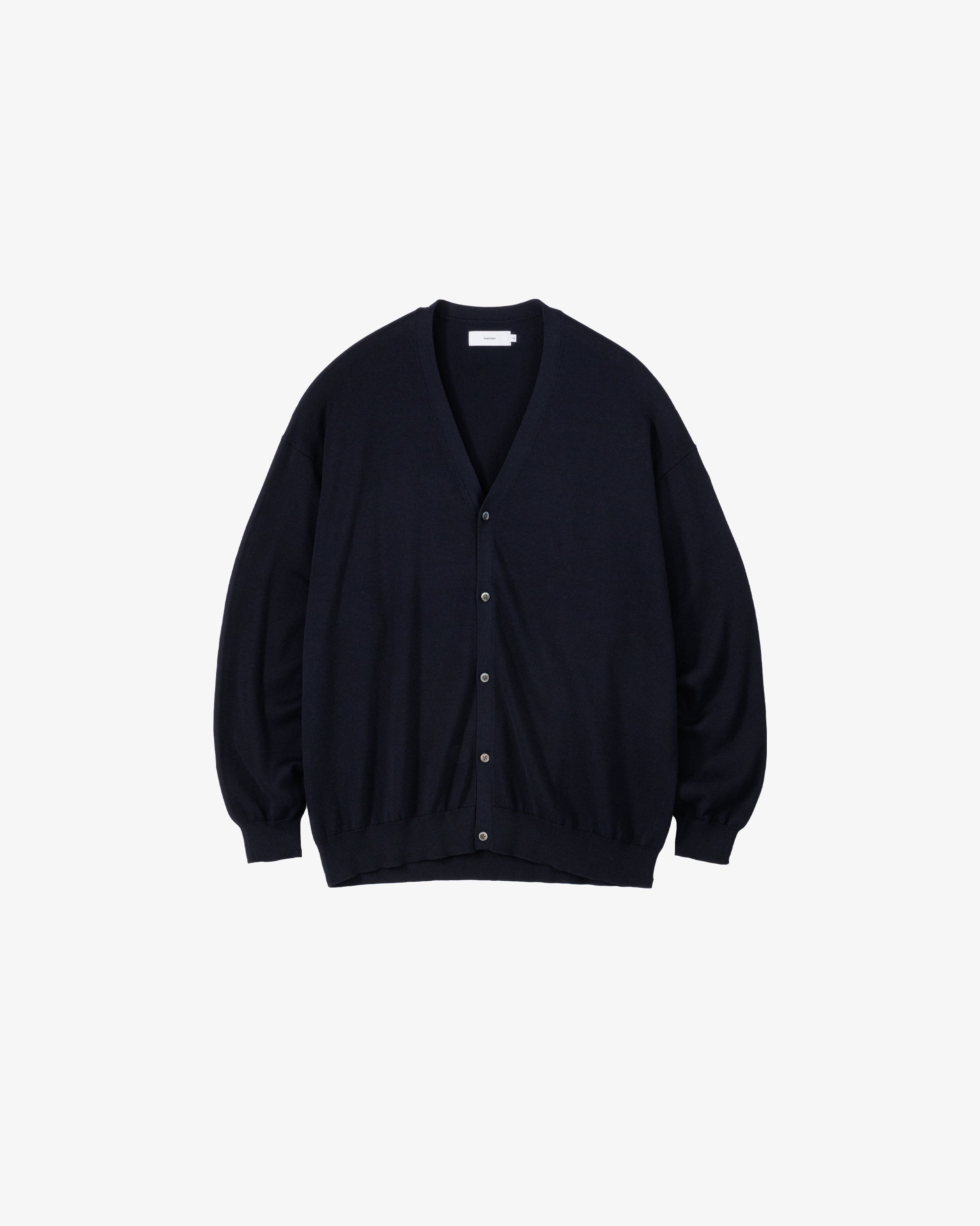 トップス Suvin High Gauge Knit Cardigan Black Suvin High Gauge Knit Cardigan – Graphpaper