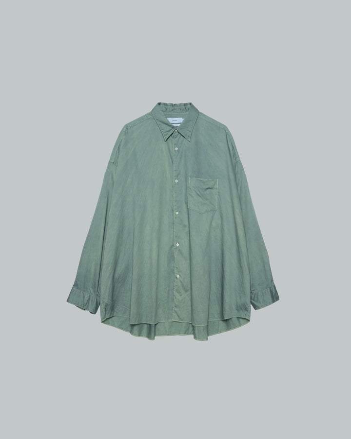 Silicon Poplin Oversized Regular Collar Shirt