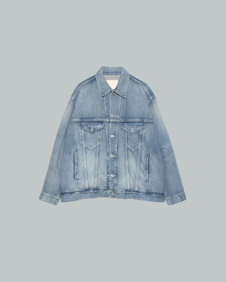Recycled Cotton Denim Trucker Jacket