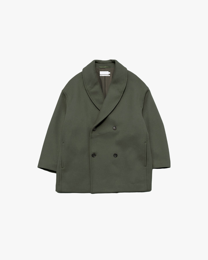 Light Melton Shawl Collar Coat