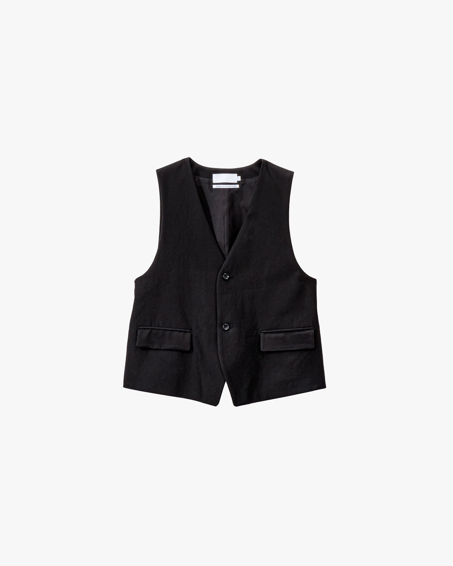 Cotton Cupro Back Satin Gilet