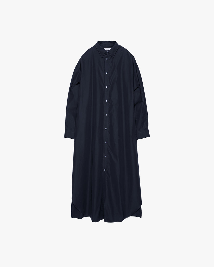 High Count Broad Oversized Regular Collar Shirt Dress