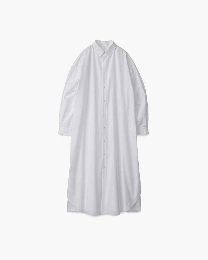 High Count Broad Oversized Regular Collar Shirt Dress