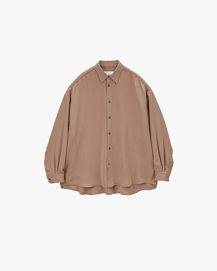 Satin Oversized Regular Collar Shirt