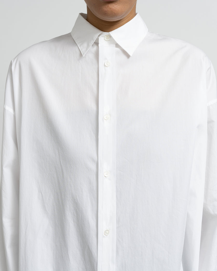 High Count Broad Oversized Regular Collar Shirt Dress