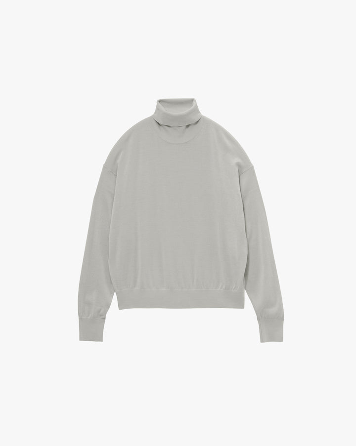 High Gauge Short Turtle Neck Knit