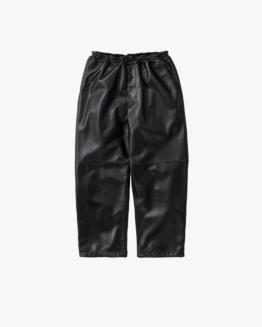 Graphpaper Sheep Leather Track Pants 黒2番 Graphpaper (グラフペーパー) Sheep Leather Track Pants