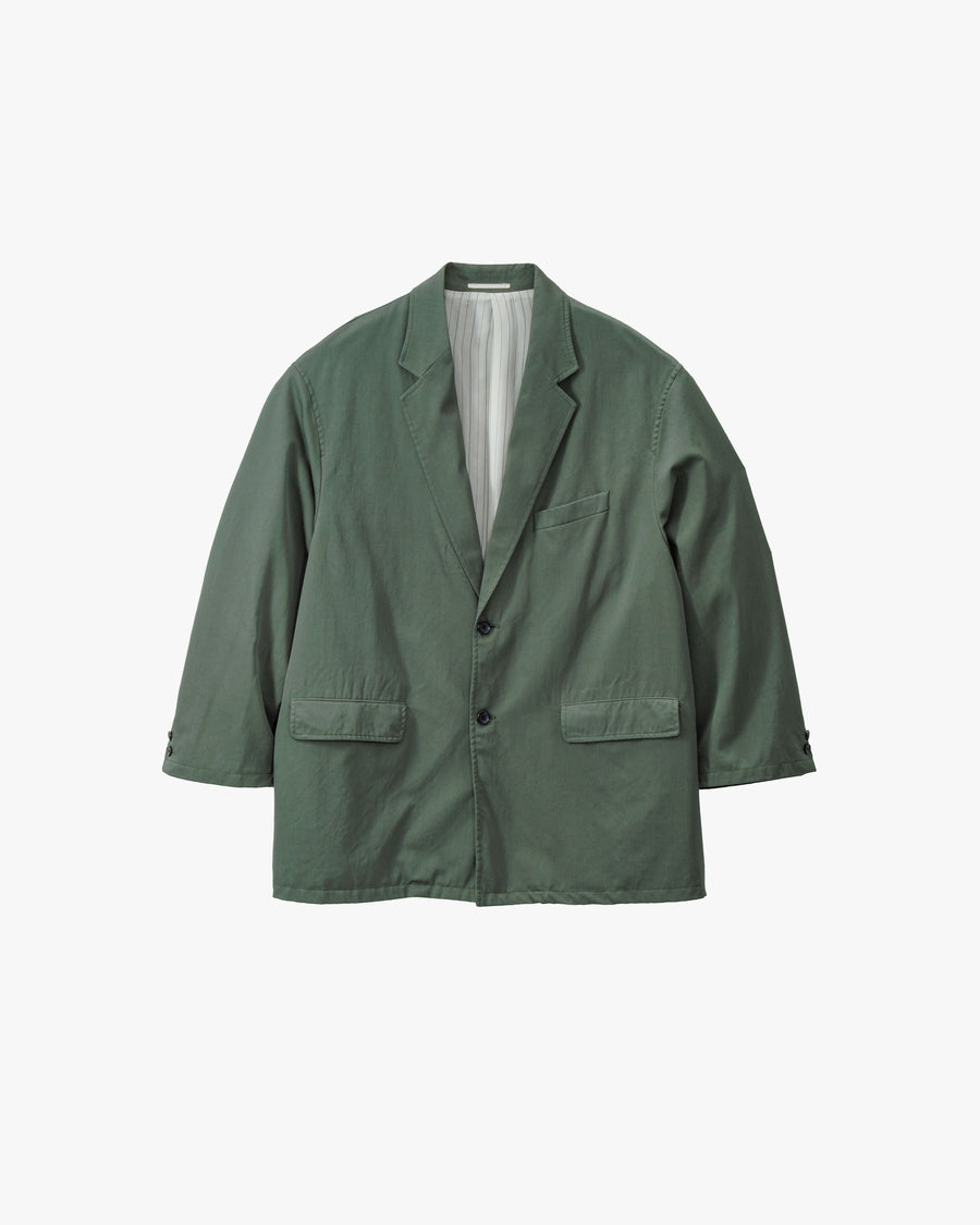 Fulled Wool Gabardine Oversized Jacket