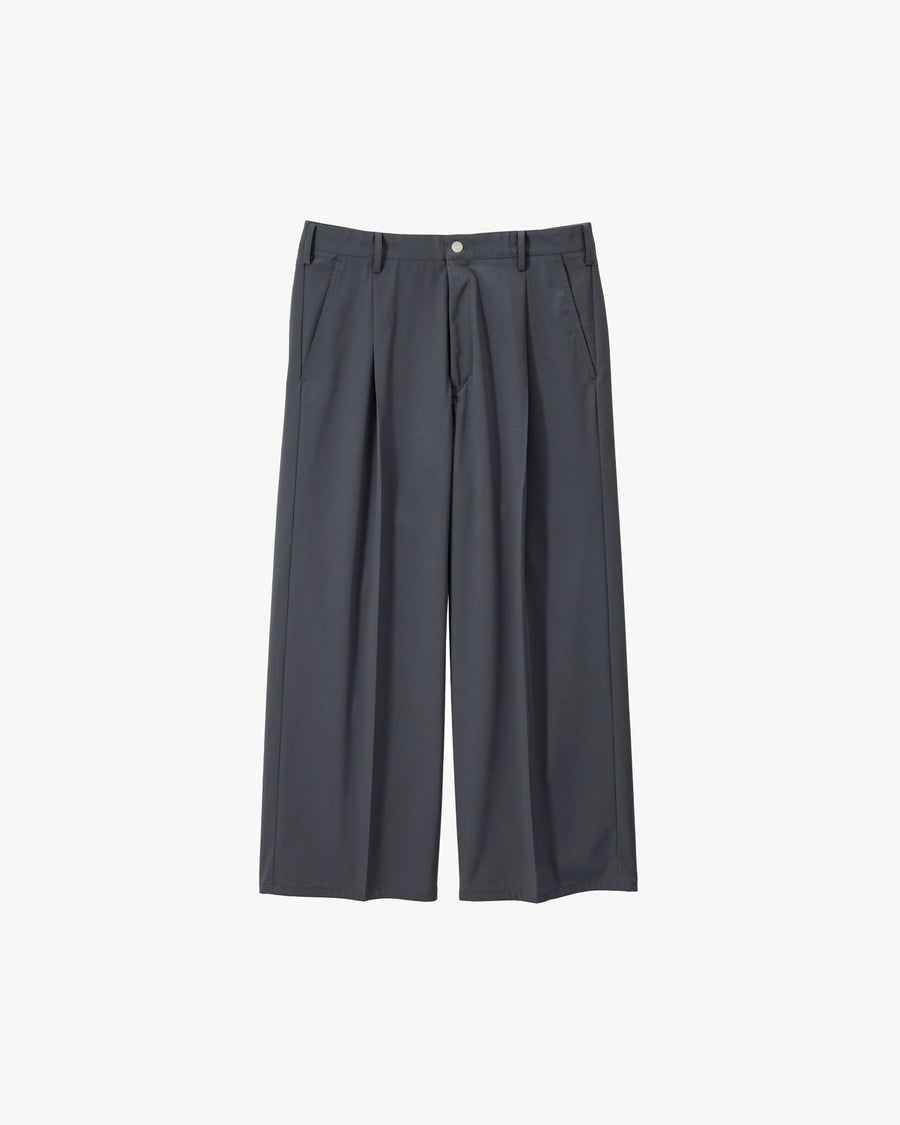 Semi Dull Oxford Wide Trousers