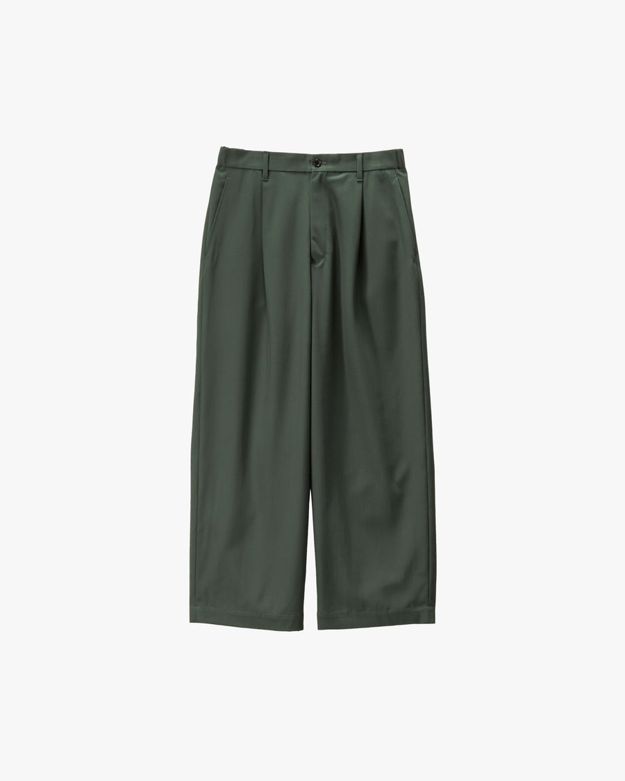 Techno Wool Nylon Wide Tapered Trousers