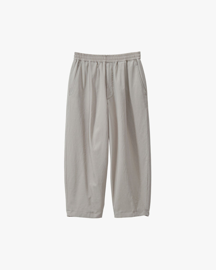 Fulled Wool Gabardine Wide Easy Pants