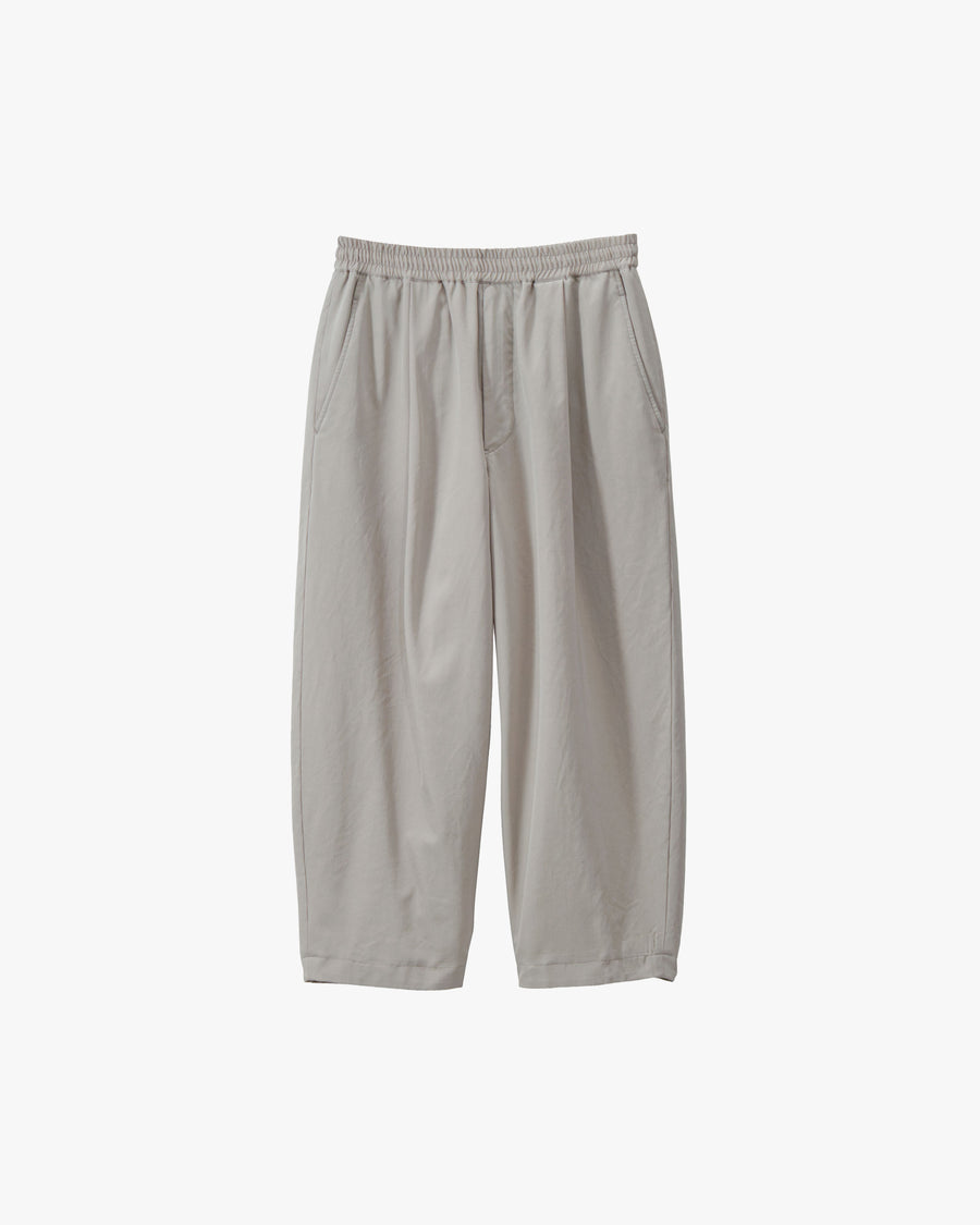 Fulled Wool Gabardine Wide Easy Pants