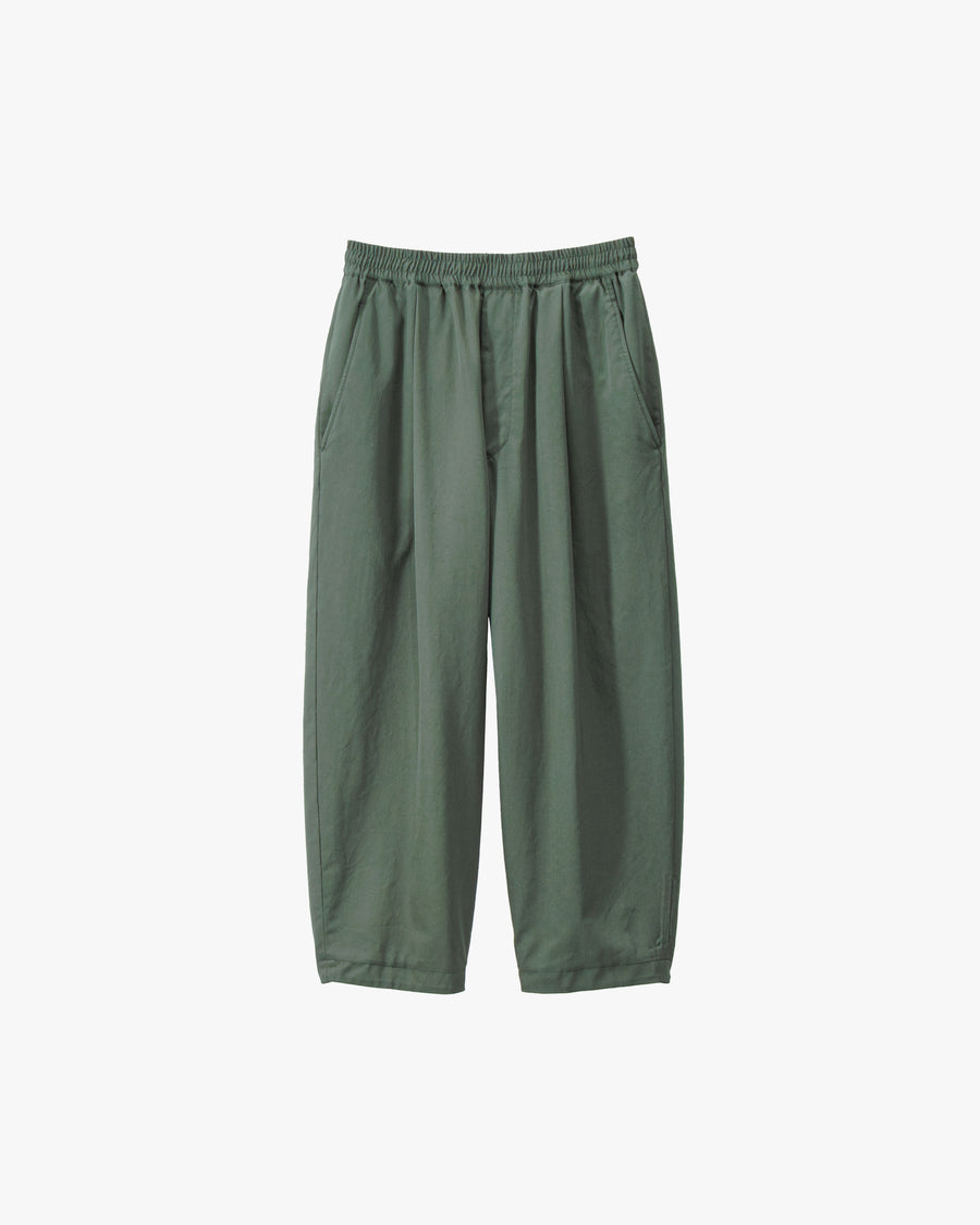 Fulled Wool Gabardine Wide Easy Pants