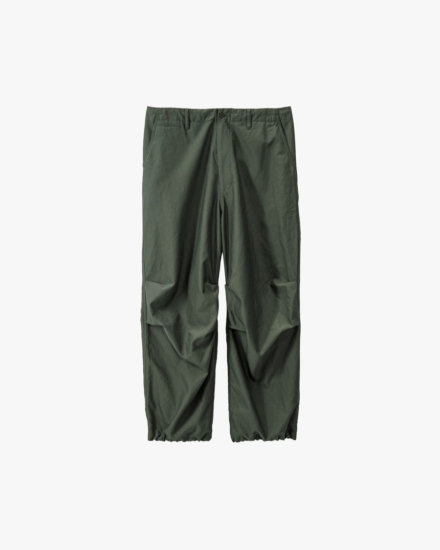 Cotton Cupro Back Satin Military Pants