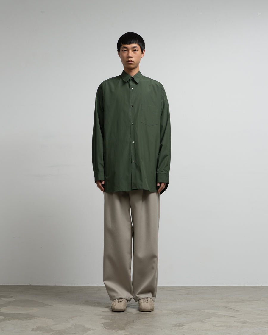 Silicon Poplin Oversized Regular Collar Shirt
