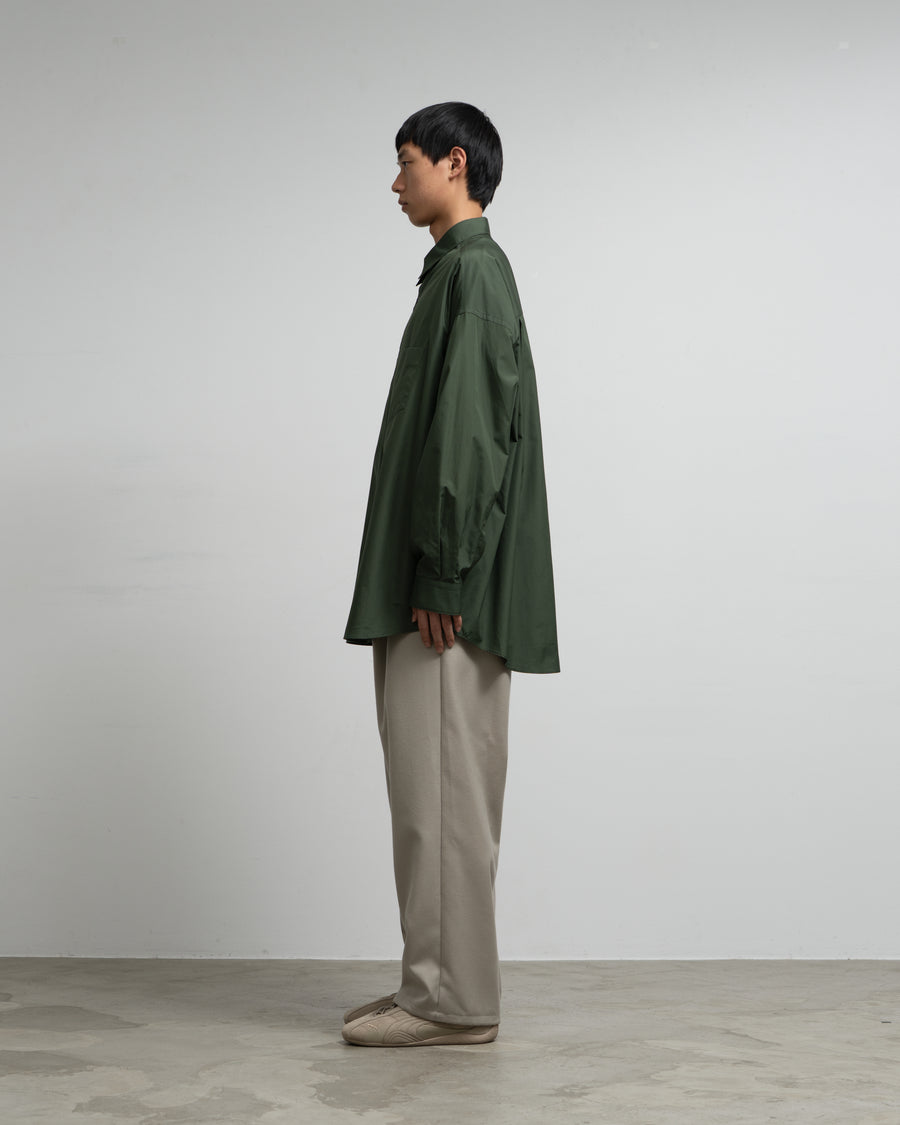 Silicon Poplin Oversized Regular Collar Shirt