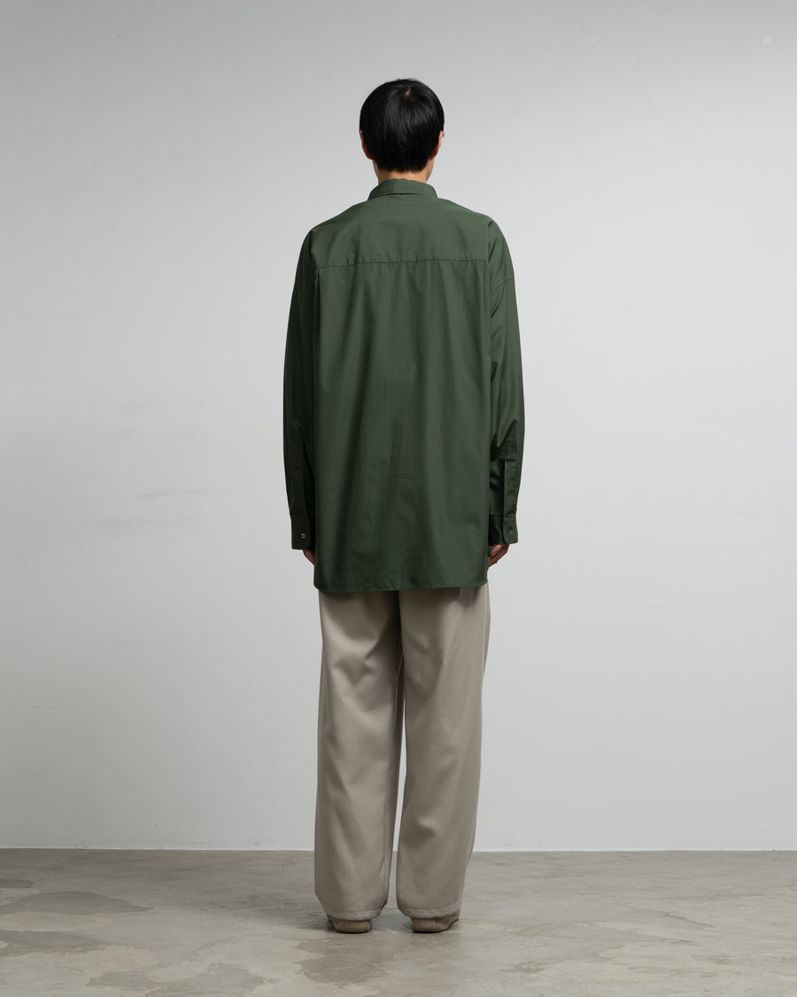 Silicon Poplin Oversized Regular Collar Shirt