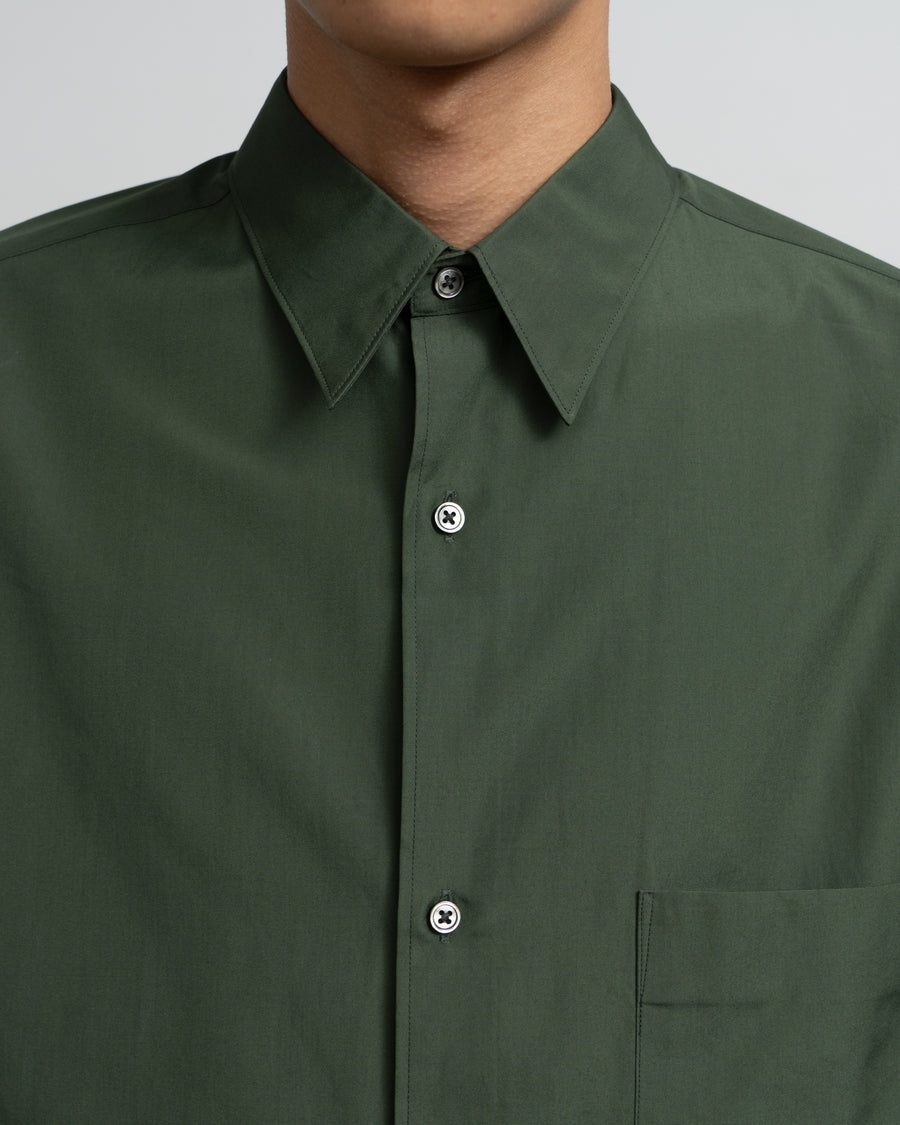 Silicon Poplin Oversized Regular Collar Shirt