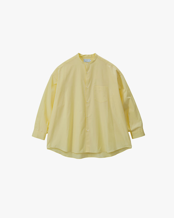 ALUMO for GP L/S Oversized Band Collar Shirt
