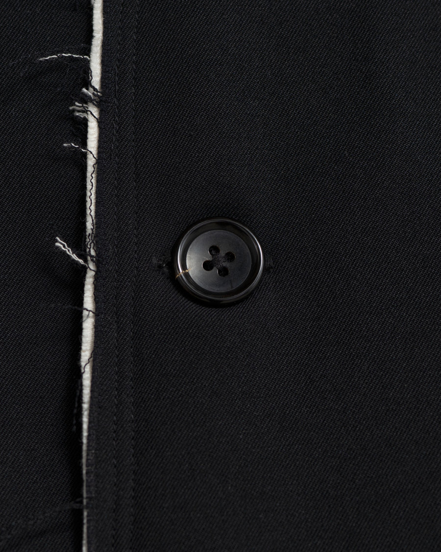 CF.GP Back Satin Gabardine Bal Collar Coat