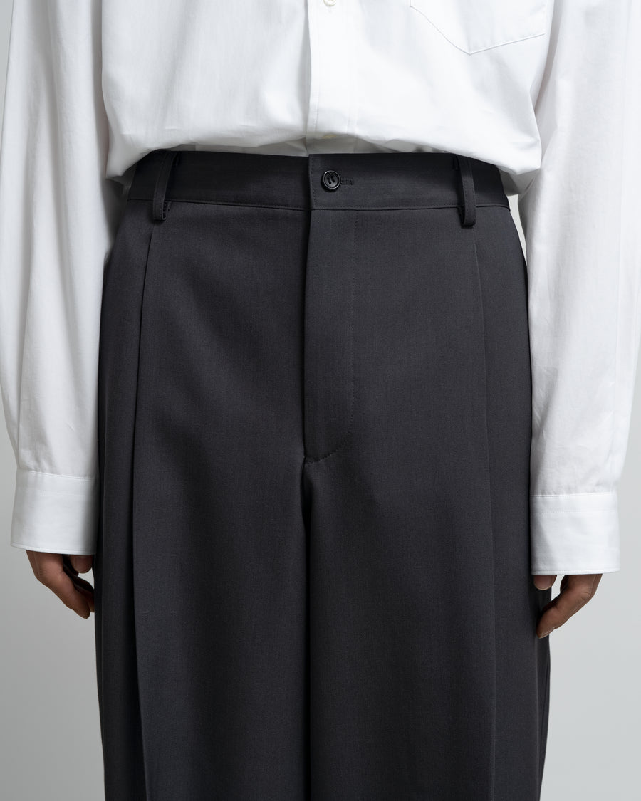 Scale Off Wool Wide Slacks