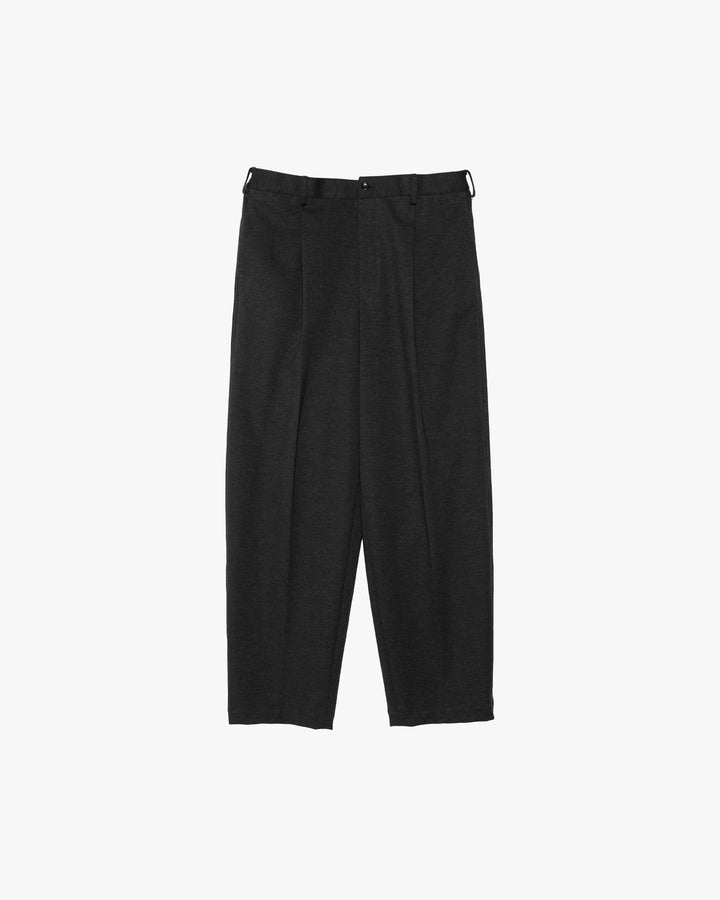 SIDOGRAS Melange Ponte Wide Tapered Slacks