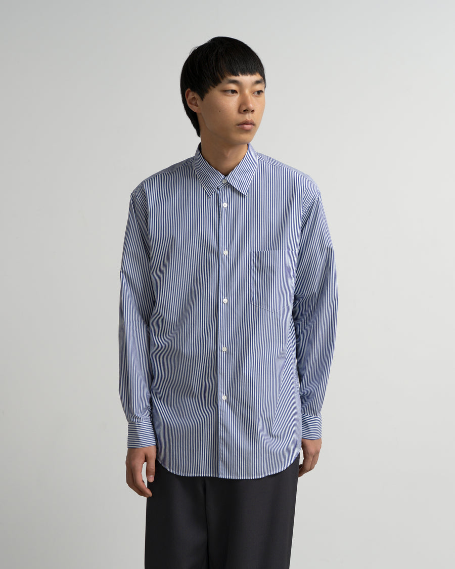 Broad Stripe Regular Collar Shirt