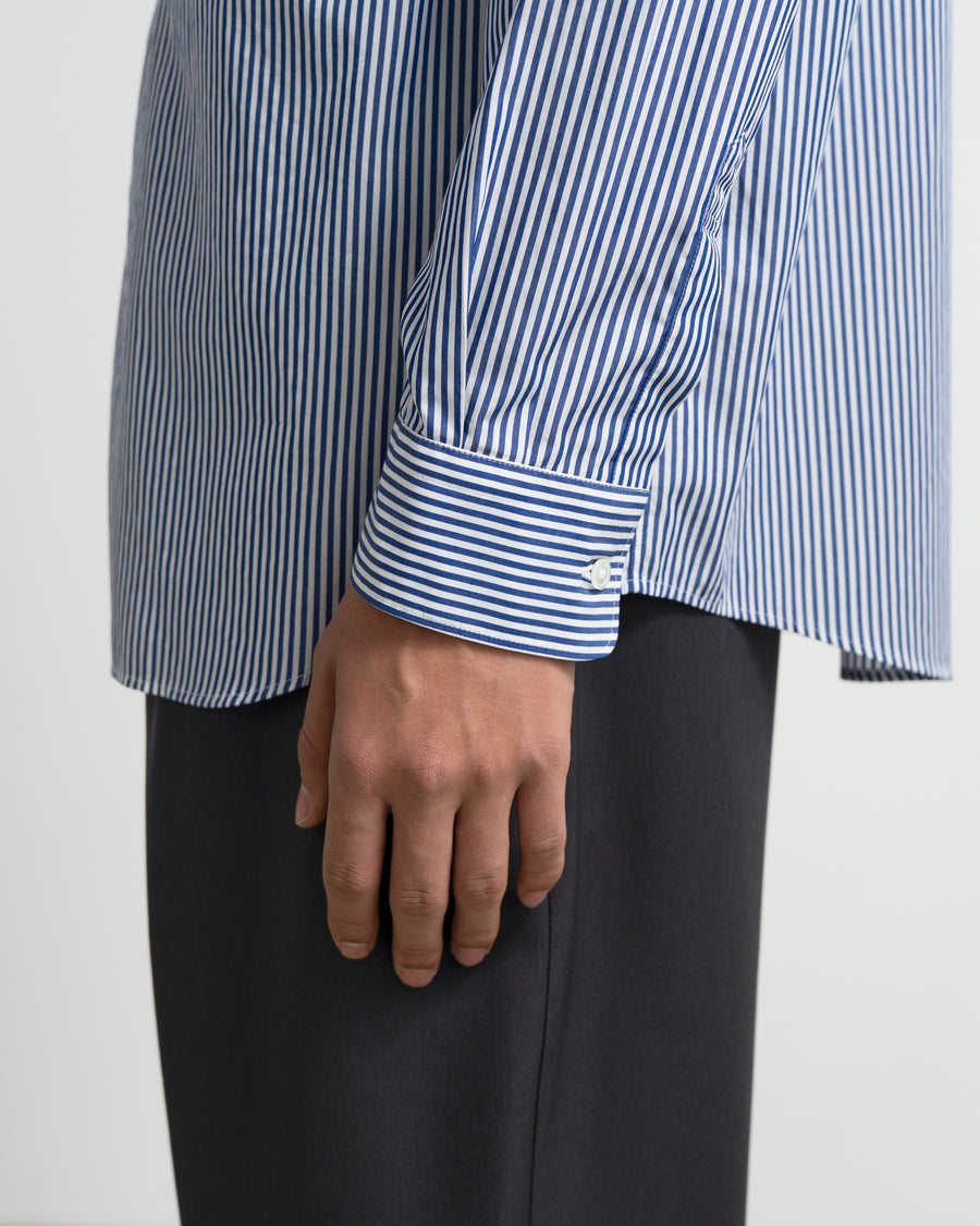 Broad Stripe Regular Collar Shirt