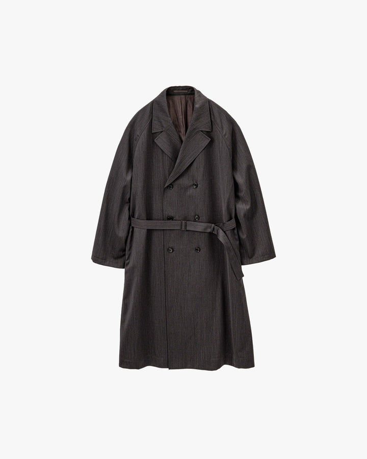 Melange Herringbone Trench Coat