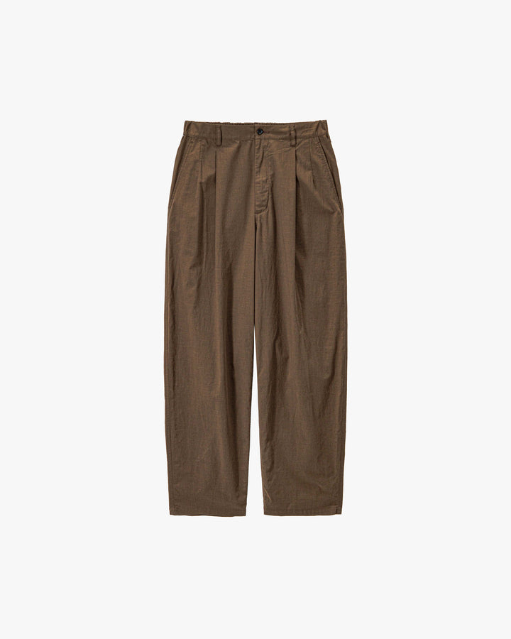 Cotton Wool Poplin Oversized Slacks