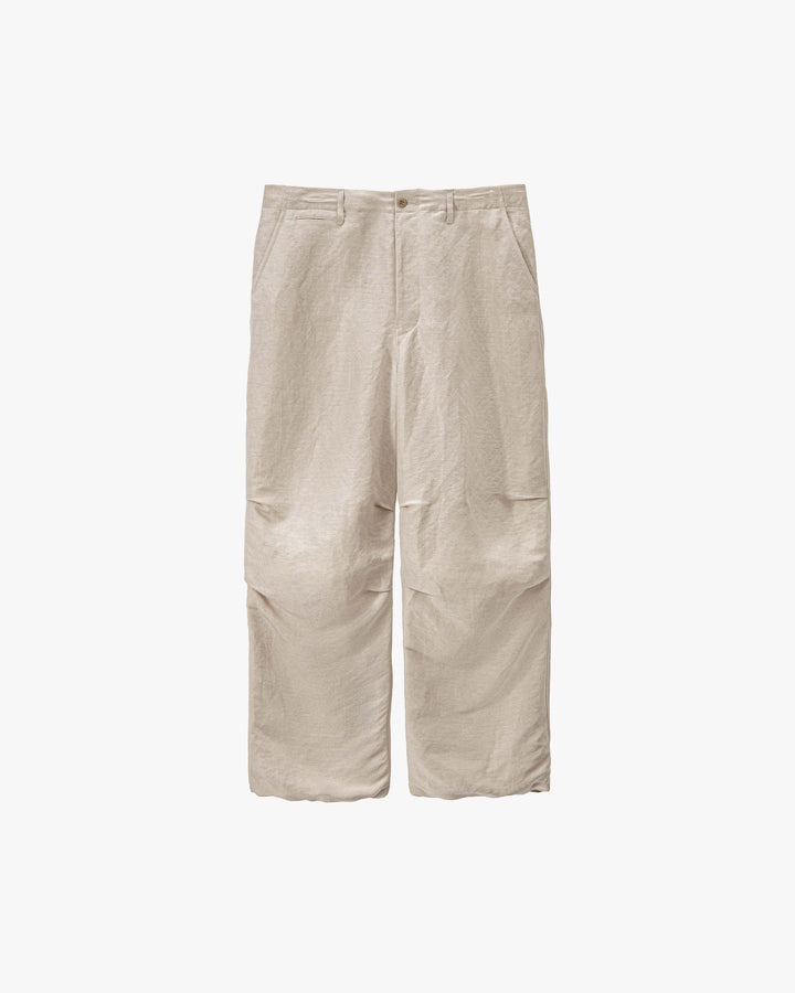 Linen Cupro Hopsack Military Pants