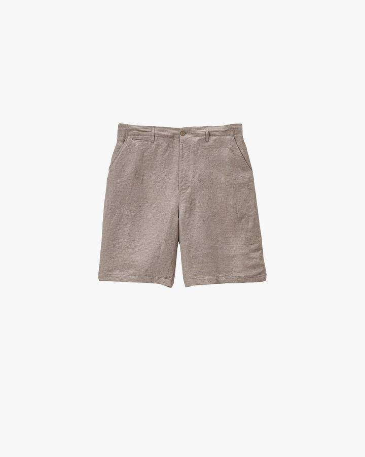 Linen Cupro Hopsack Military Shorts