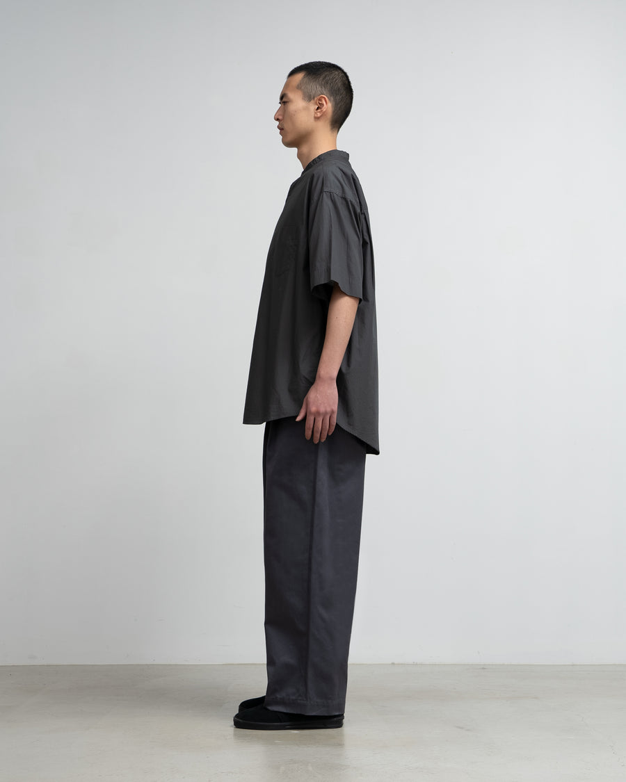 Broad S/S Oversized Band Collar Shirt – Graphpaper