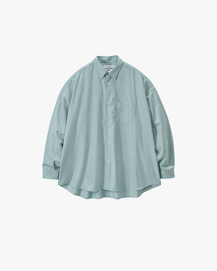 Extra Fine Wool L/S Oversized Regular Collar Shirt