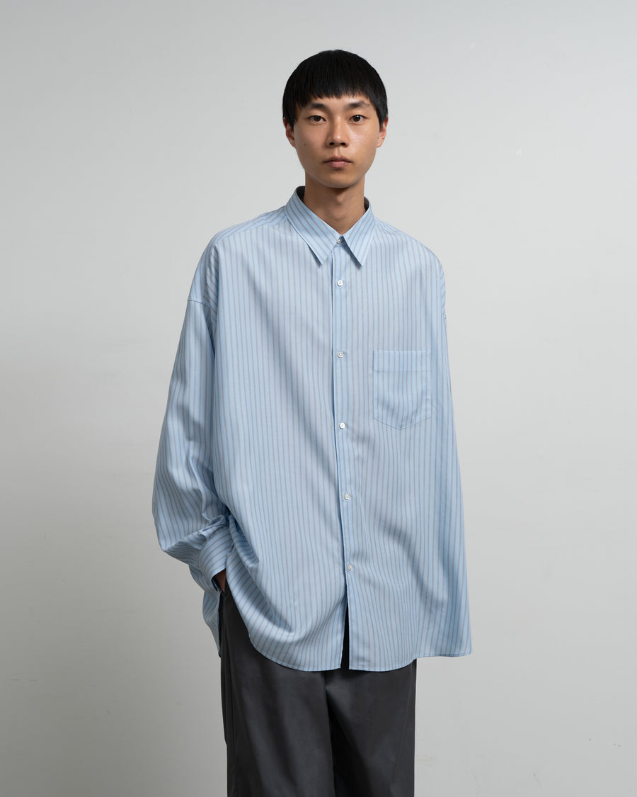 新品 24aw graphpaper Doeskin Stand Collar SIDOGRAS L/S Oversized Regular Collar Shirt – Graphpaper