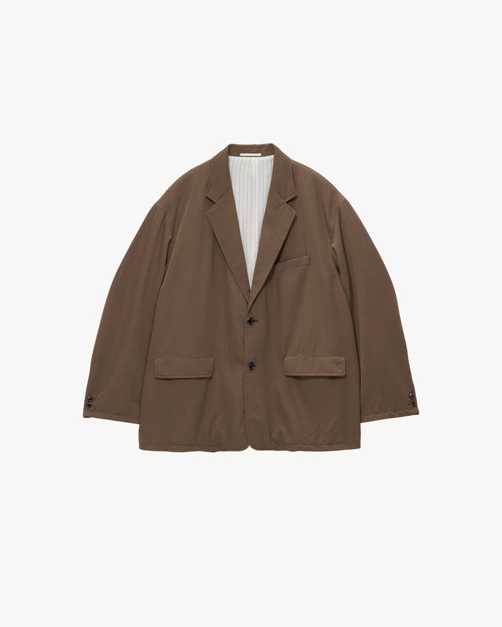 Fulled Wool Twill Oversized Jacket