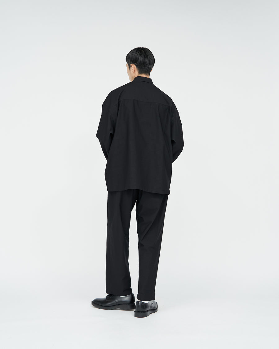 Ripple Jersey Slim Waisted Wide Tapered Chef Pants