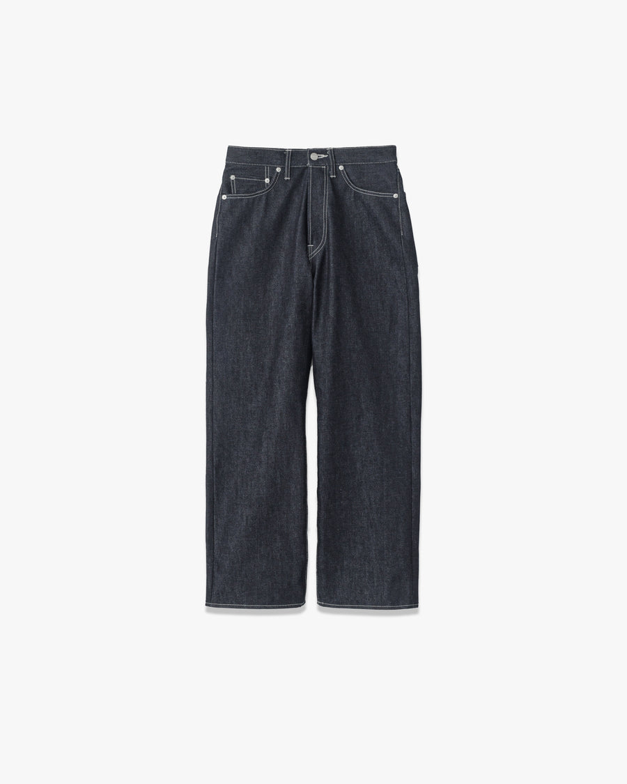 Selvage Denim Five Pocket Wide Straight Pants