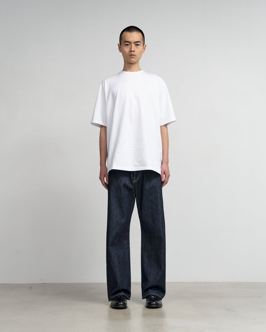 Selvage Denim Five Pocket Wide Straight Pants