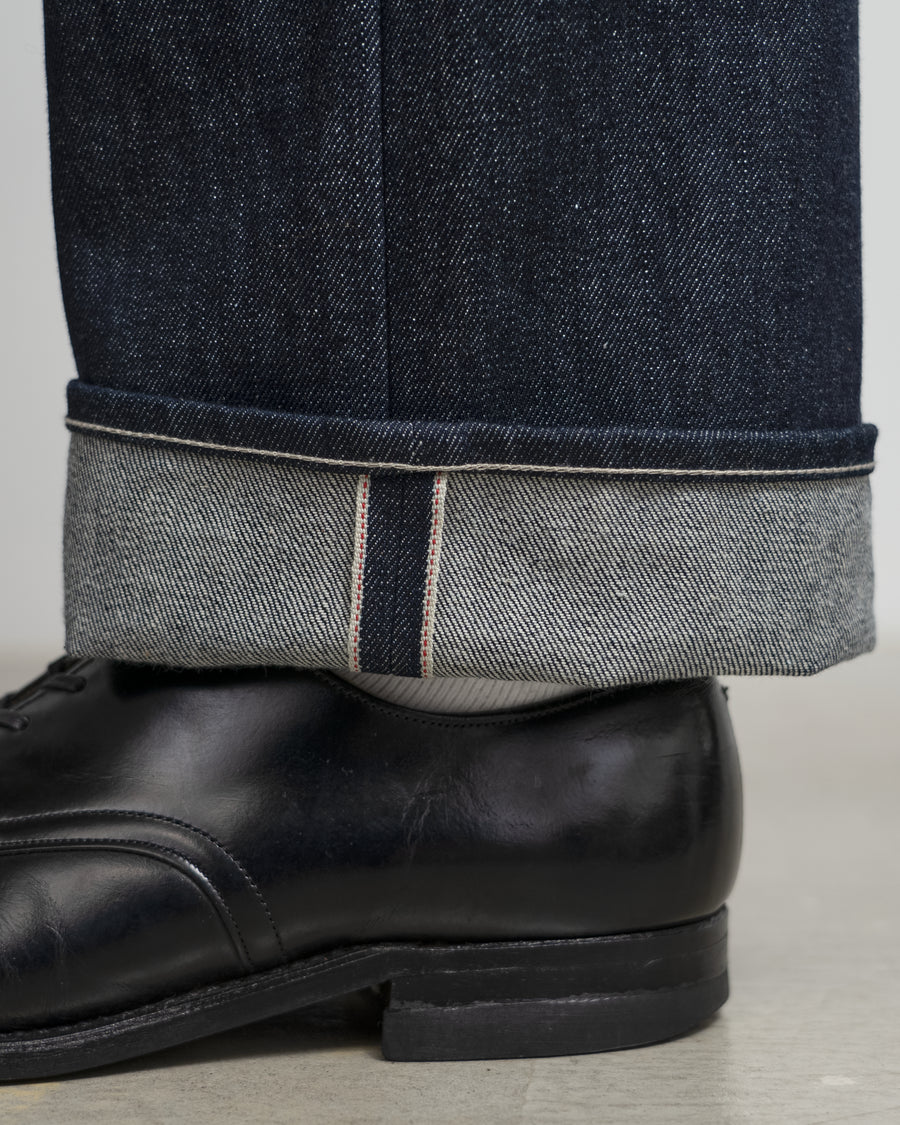 Selvage Denim Five Pocket Wide Straight Pants