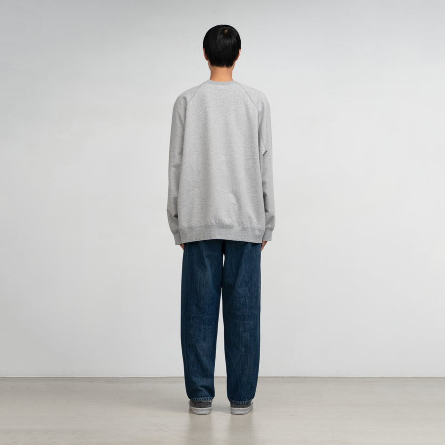 Selvage Denim Two Tuck Tapered Pants -DARK FADE-