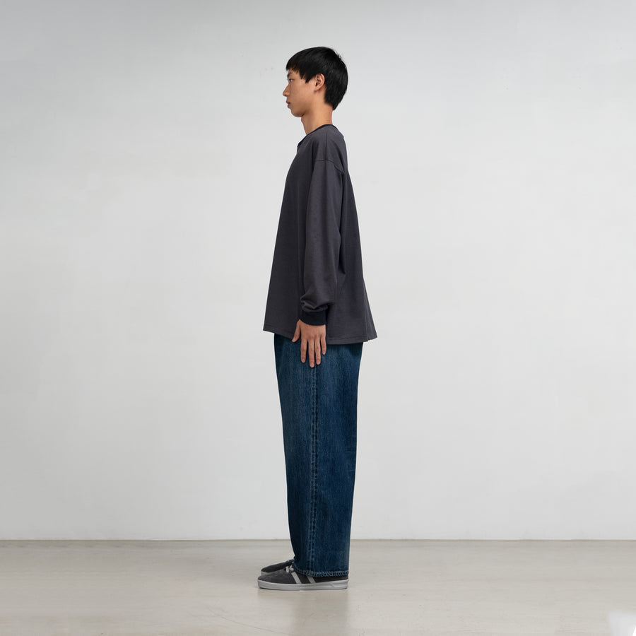 Selvage Denim Two Tuck Pants -DARK FADE-