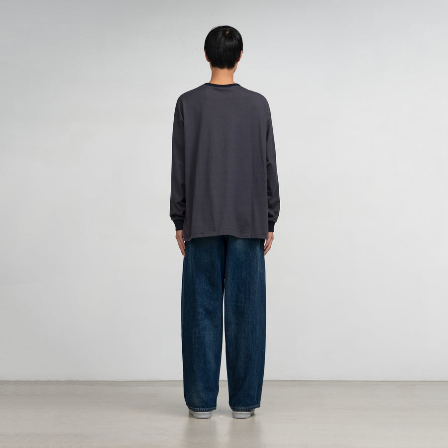 Selvage Denim Two Tuck Pants -DARK FADE-