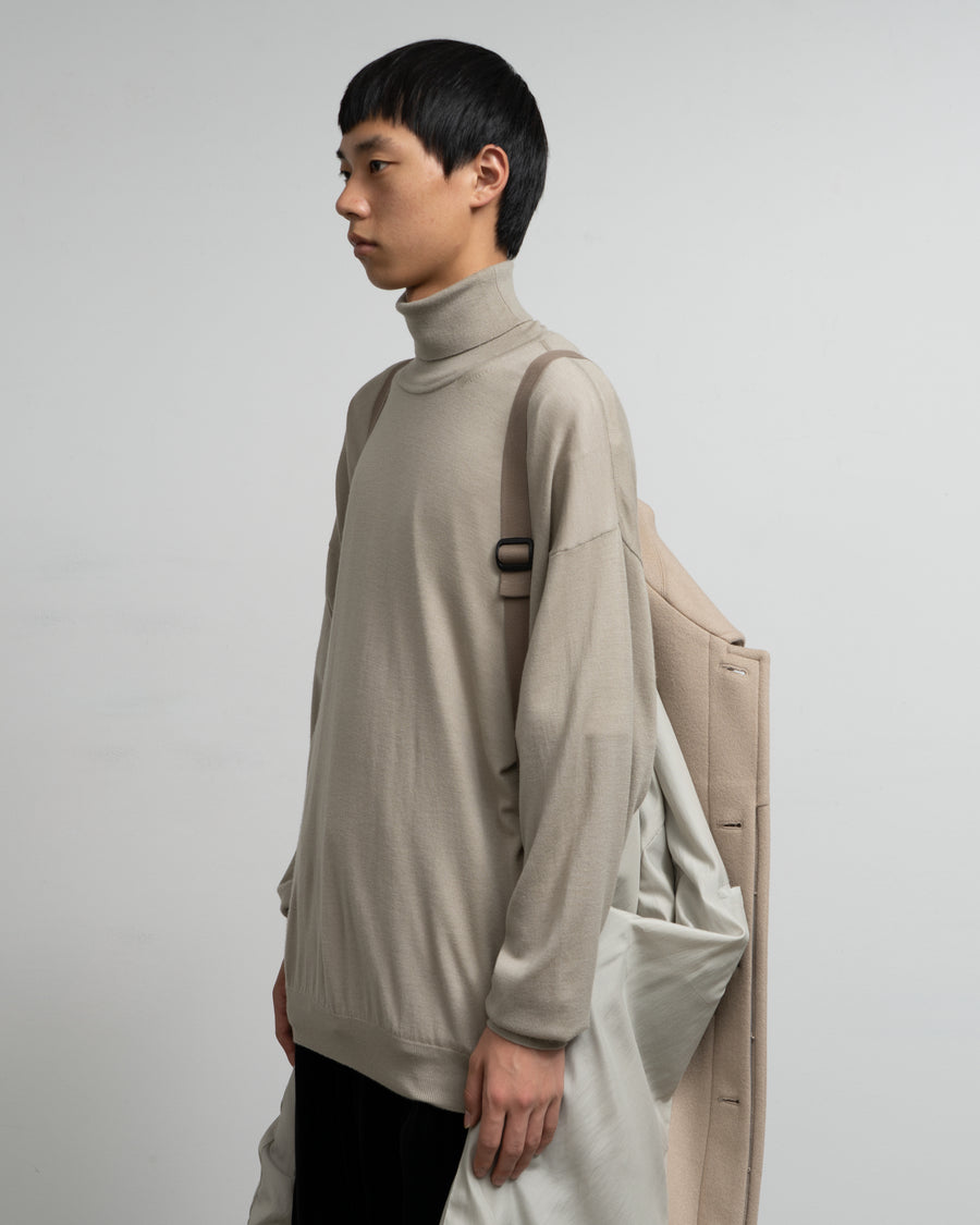 Light Melton Oversized Coat