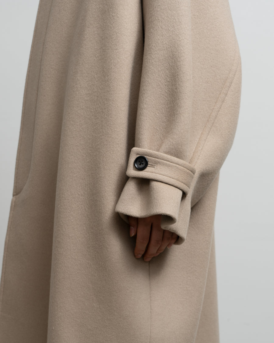 Light Melton Oversized Coat