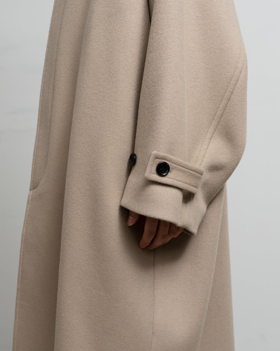 Light Melton Oversized Coat