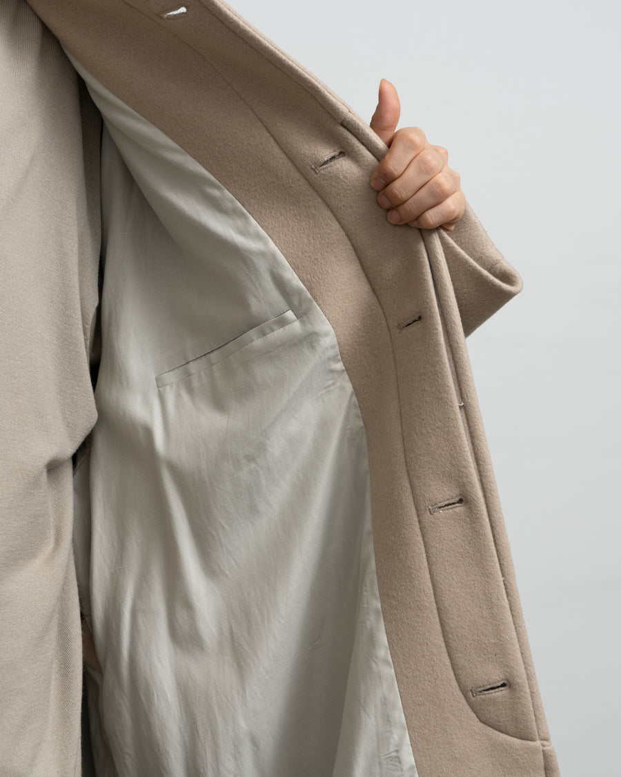 Light Melton Oversized Coat