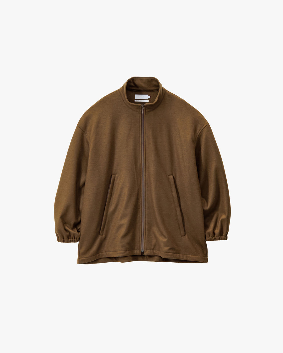 Wool Smooth Flannel Track Blouson