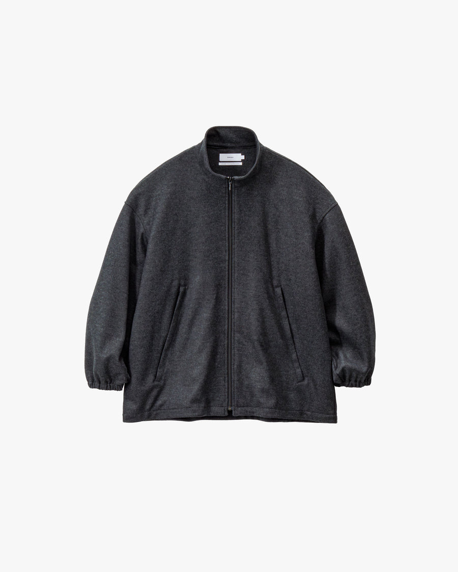 Wool Smooth Flannel Track Blouson