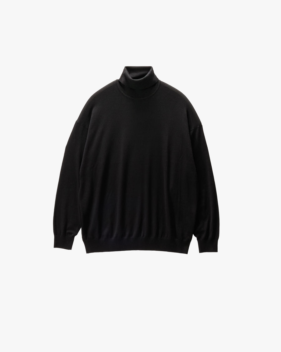 High Gauge L/S Oversized High Neck Knit